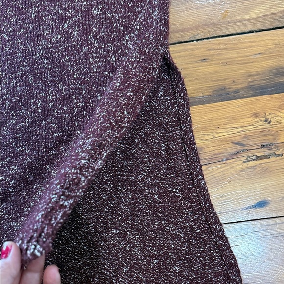 Anthropologie Maroon Knit Sleeveless Turtleneck Maxi Sweater Dress Size Medium - Picture 7 of 10